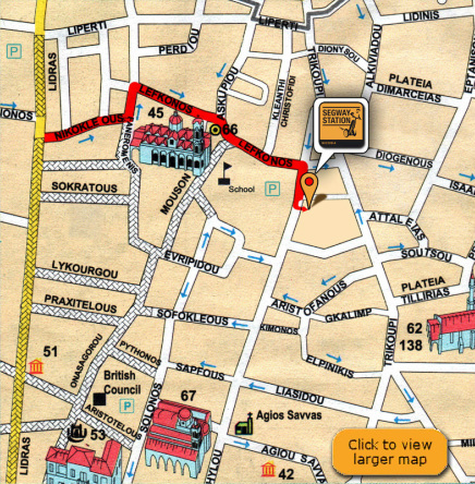 Nicosia Segway Tour Station Location